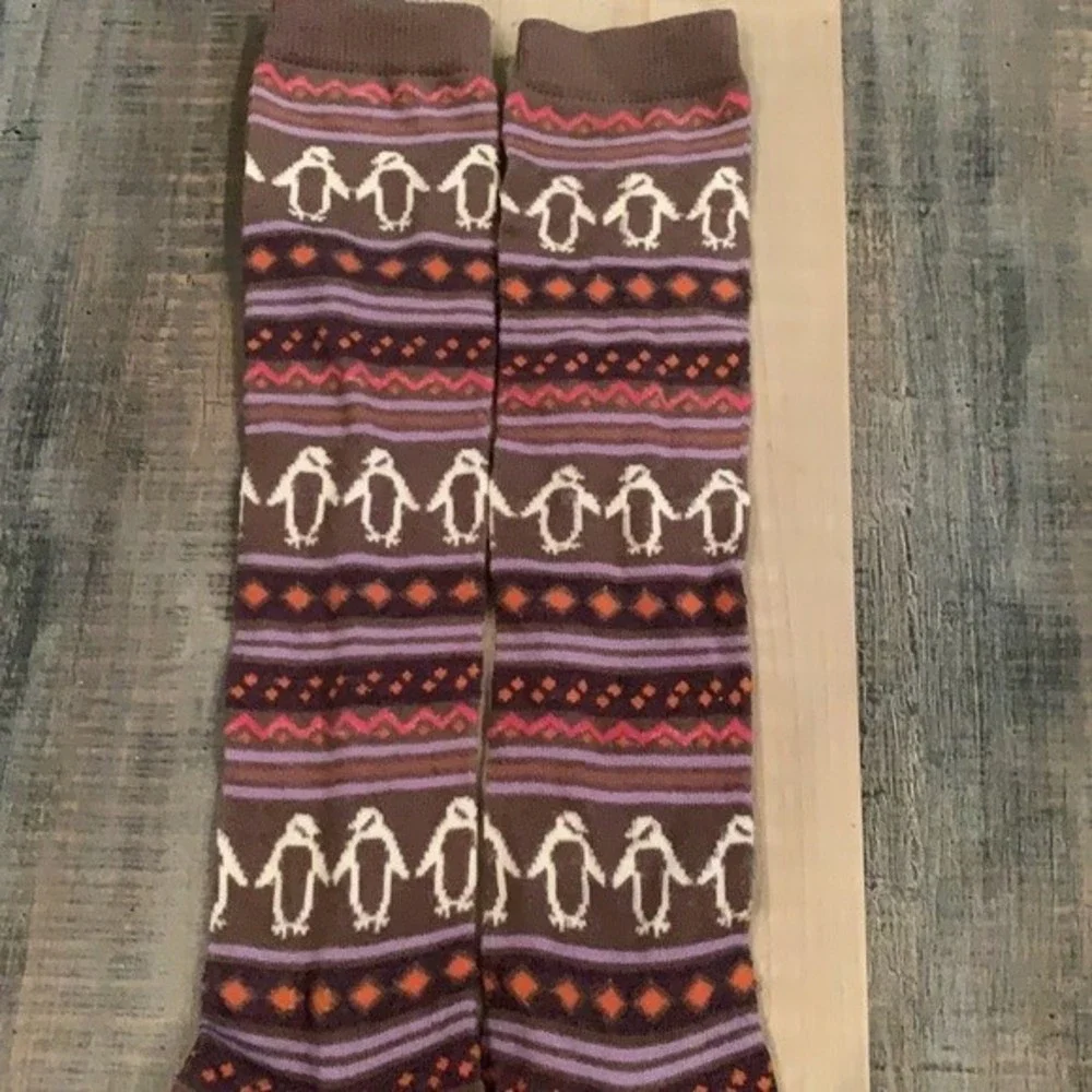 Penguin Winter Holiday Long Socks Unisex Christmas Time Cozy Gift OS Fits Most